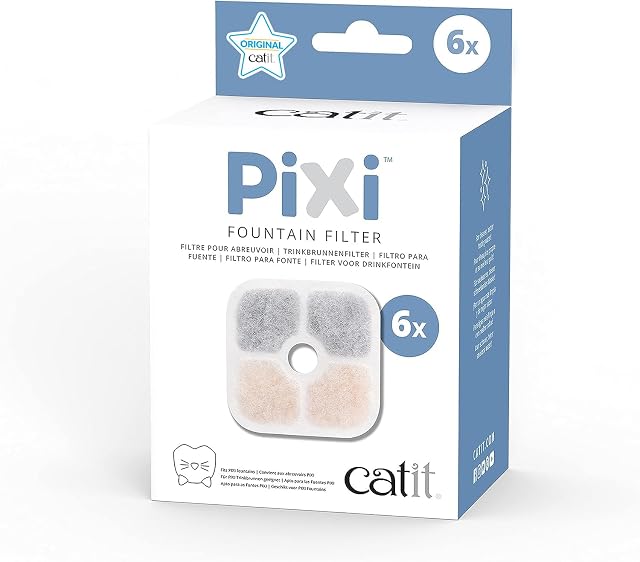 Catit PIXI Ersatzfilter für Trinkbrunnen im 6er-Set