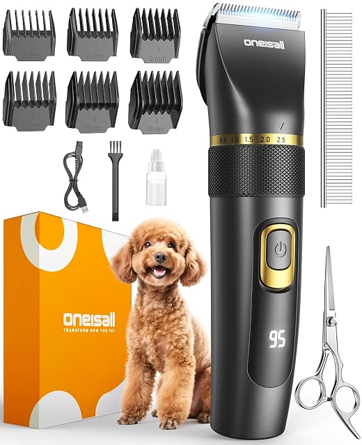 oneisall Pro Upgrade leise Schermaschine für Hunde
