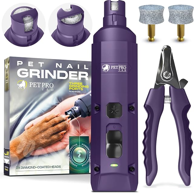 PETPROVED Krallenschleifer mit Akku in Violett
