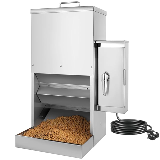 TinorPhrix DF002 16 L Futterautomat aus Edelstahl für Hunde